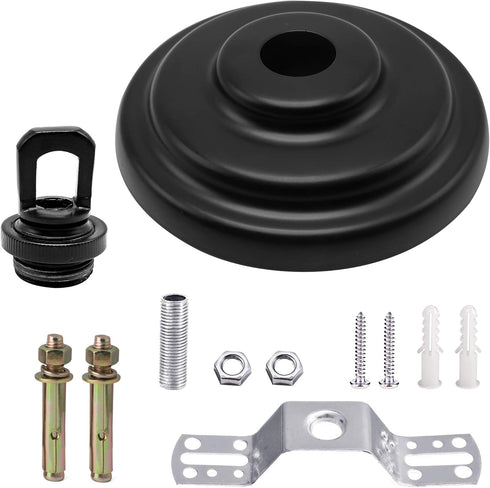 ECUDIS 6 50 5 Inches Heavy Duty Canopy Kit and Feet Pendant Light Fixture Chain for Chandelier or Swag Light Fixtures