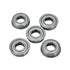 Generic 1/2 1-1/8 5/16 (Pack 5) Flanged Hex Bore Precision Ball Bearings Hex ID x OD x WD for Garden Tools, Electric