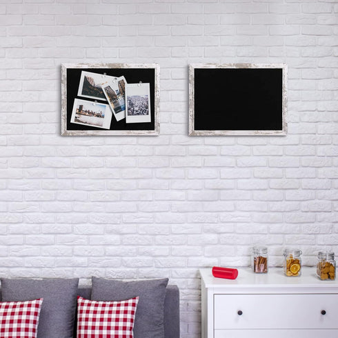Black Felt Bulletin Board Decorative for Walls with Wood Frame Pin Board for Office Home Kitchen School