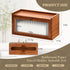 Wall Mount Paper Towel Holder, Wooden Paper Towel Dispenser for C-Fold Z-Fold Trifold Towel, Brown Bathroom Paper Towel