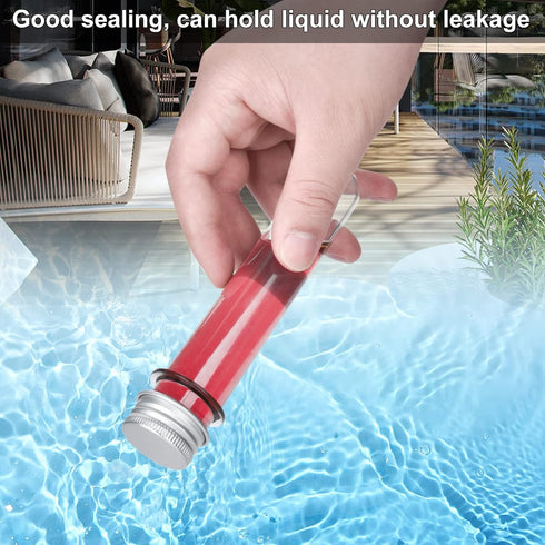 6PCS Clear Plastic Test Tubes with Screw Caps 45ml for Scientific Experiments, Party Decoration, Candy, Bath Salt