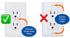 6-Pack 3"Wide 4.75"High-An (1-Screw), Safety Innovations Self-Closing Outlet Covers (For Center Screw Outlets Only)