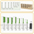 7PCS Set 1/4 Inch Set, 1/8", 5/32", 3/16", 1/4", 5/16", 3/8", 15/32" Straight Cut Router Bits Shank Straight Dado