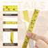 6 Pieces 12' Self Adhesive Measuring Tape, Double Scale Ruler, Self-Adhesive Stick Tape for Woodworking