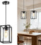 Pendant Lights Kitchen Island, 1 Pack Black Pendant Light, Adjustable Corded Pendant
