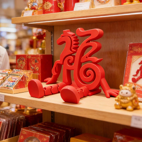 Generic 3D 3D Lunar New Year Desk Decor Blessing Ornament | Festive Chinese New Year Desktop Decor for Home, Desk