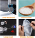 CEZOOWYEX 500 Pack 1-Cup Packaging Drink Carrier for Delivery, Plastic Drinking Bags with Handle, To Go Clear Poly Bags