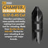 Reloading Chamfer Deburr Hand Tool for 0.17-0.45cal