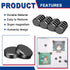Small Magnets with Adhesive Backing - 50Pcs Round Disc Ceramic Magnets for Crafts, 0.71x0.12inch