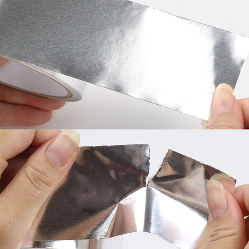 COSIMIXO Heavy Duty Silver Aluminum Foil Duct Tape, 4.0mil x 2 Inches x 70 Yards for HVAC and Metal Repair
