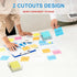 WINFFOR Acrylic Notepad Holder Dispenser - 3x3 in Sticky Note Memo Holder for Desk Organizer (W/O Pads) Office School