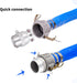 2" x 50ft PVC Lay Flat Discharge Hose with Heavy Duty Reinforced Pump Backwash Assembly, Aluminum Camlock C & E