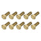 Hex Head Screw Bolt (M6-1x16mm) 30Pcs - Brass Fully Threaded Solid Hex Bolts Machine Screws for Machinery Repair