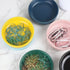 Small Ceramic Paperclip Holder for Desk, Round Push Pin Organizer, Macaron Dark Green Storage Plate