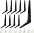 Uenhoy 10 Pack Shelf Brackets 8 Inch Heavy Duty Metal Floating Shelf Brackets,