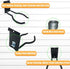 Juformin Trimmer 8" 2 Adjustable Slatwall Hooks, Lockable Slatwall Weedeater & String Hanger, Power Tool Hanger
