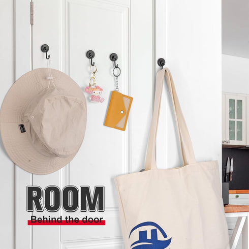 FINDMAG 12 Pack Heavy Duty Magnetic Hooks, 60 LB+ Swivel Hooks for Hanging in Kitchen, Office, Garage