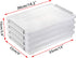 BTSKY 4 Pack A4 Plus Clear Plastic Stackable Storage Box, Desk Paper Magazine Container with Buckle for Organizing