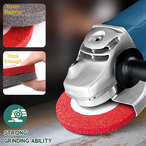 Keadic 13Pcs Wool Felt Polishing Wheel Disc Kit, 100mm×8mm for 4" Angle Grinder, Buffing & Polishing Compounds