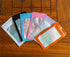 IRTGFHJE 100PCS Packaging Pouches(Orange,16x24cm) Flat Lock Bags Aluminum Foil Window Zipper Storage Bag DIY Matcha