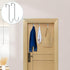 FYY Over The Door Hooks, 4 Pack Upgraded Long Hangers with Rubber, Heavy Duty Organizer for Clothes, Towels