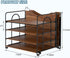 LUCYCAZ File Organizer for Desk, 4 Tier Wood Desk Organizer for Hanging File Folders, Desktop File Organizer for Office