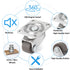 8Pcs Small Caster Wheels, 1/2inch Mini Swivel Self Adhesive Wheels for Furniture, Kitchen Appliances, Projects