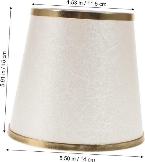 Versatile Clip Lampshade for Table, Wall & Floor Lamps - Soft Light Trim