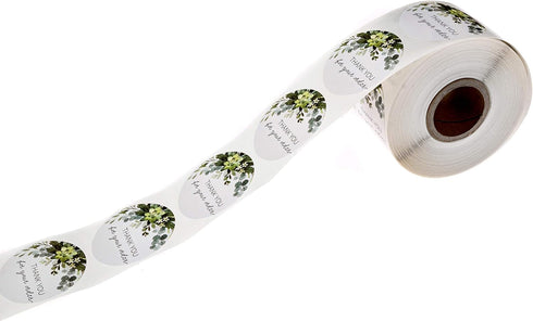 Thank You for Your Order Stickers – 500 Thanks for Your Business Labels, 1.5" Round Small Business Envelope Seals