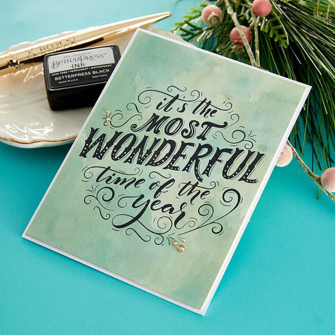 Spellbinders Most Wonderful Time Press Plate, Metal