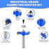 Mikniri 4 Set 1/4 Inch 6 Set, Pcs Rabbeting Router Bits Shank, Carbide Tipped Rabbet Router Bit with Bearings Router
