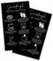 Lashicorn Sourdough Bread Care Instructions Cards Tips and Tricks 50pk 2x3.5 Minimalist Black