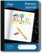iScholar Primary Composition Book, Journal, Unruled Top, .5 Inch Ruled Bottom Half, 100 Sheets, Black Marble