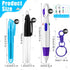 Fulmoon 150 Pcs Nurse Pen Set, 30 Retractable Nursing Badge Reel, 30 Ballpoint Pens, 30 Mini Highlighter, 30 Permanent