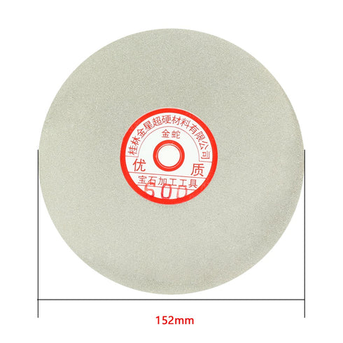 uxcell 6-inch Grit 600 Diamond Coated Flat Lap Wheel Grinding Sanding Polishing Disc