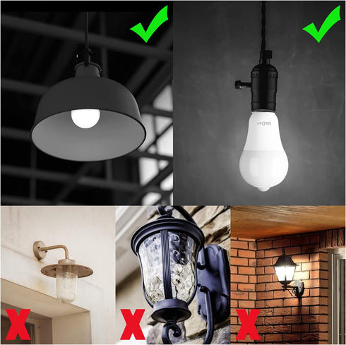 Motion Sensor Light Bulb, Motion Activated E26 Base Dusk to Dawn Security Night Light 13.5W Equivalent 100W