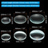 PATIKIL 5cm,10cm Focal Length Double Convex and 7.5cm,10cm Focal Length Double Concave Lens 1 Set, 6 Pack Glass Optically Polished Round Edges Lens, Clear
