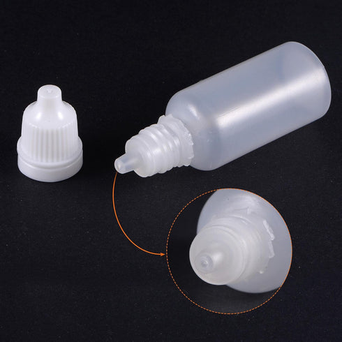 uxcell 200pcs 5.5mm 304 Stainless Steel Balls with 20pcs 15ml PE Bottle for Model Paint