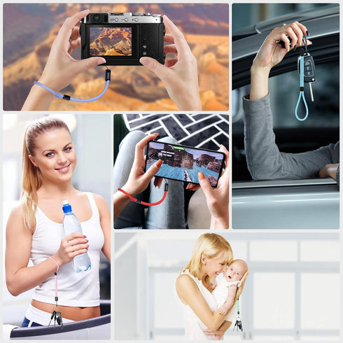 8 Pack Hovmwey Wrist Strap Lanyard, Adjustable Wristlet Phone Lanyards for Keys, Cell Phone, Camera, USB Flash Drives
