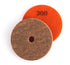 4 Inch Sponge Fiber Polishing Pads, 300 Grit Buffing Wheels for Marble and Granite Stone
