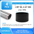 4 2" (51 mm) Pcs Round Chair Leg Tips Caps, Silicone Rubber Furniture Leg Floor Protectors, Reduce Noise Folding Metal