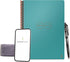 Rocketbook Core Reusable Spiral Notebook, Executive Size 6x8.8, Teal - Dotted Pages, App-Connected, Erasable