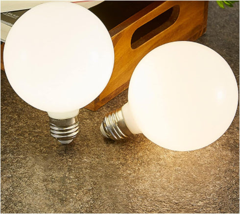 G95 Bulb, 4000K, 9W 90W, G95 110V dimmable 100Lm E26/E27 Pack 4 LED Edison Globe Light Natural White Equivalent to Not