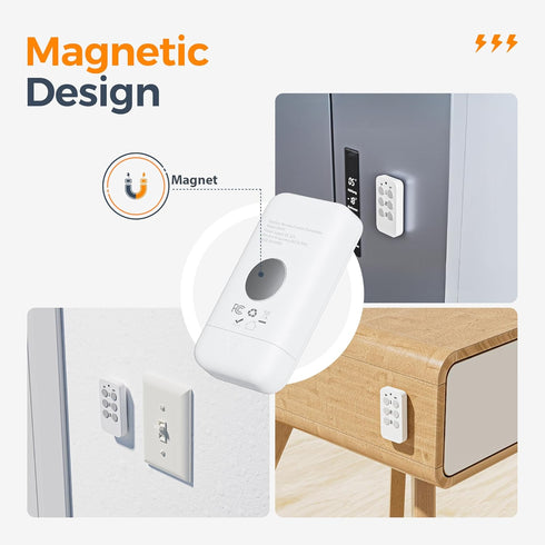 100ft (1 3 Remote Control Outlet, TESSAN Electrical Light Switch, Plug in Wall Plug with ON/Off Switch for Indoor