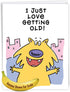 NobleWorks - 1 Cartoon Jumbo Birthday Card (8.5 x 11 Inch), Funny Bday Notecard, Comic Humor