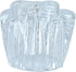 1 Piece Bathtub and Shower Petal Faucet Knob Replacement Trim Kit with 3 Piece Button Set, Clear Acrylic