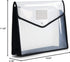 FANWU Plastic File Folder, Poly Envelope, Expanding Document Folder with Snap Button Closure, Legal Size