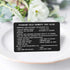 Miranda Warning Card, Metal Miranda Rights Card, Engraved Standard Field Sobriety Test Clues Card for Law Enforcement