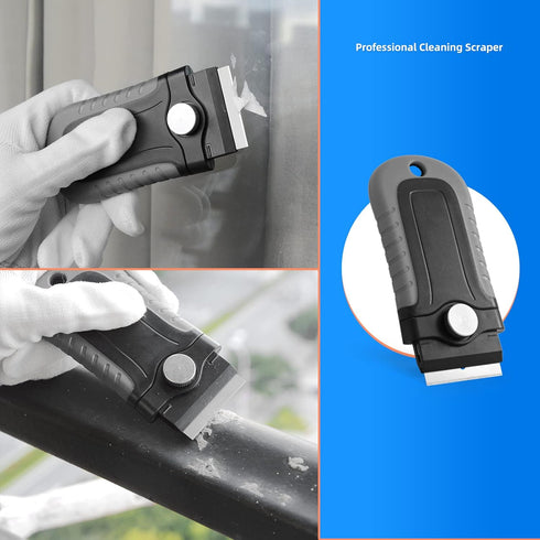 EHDIS 1.5'' and 4'' Glass Scraper Tool, Razor Blade Scraper for Cleaning Windows, Glass, Tiles, Wall, Labels, Floor