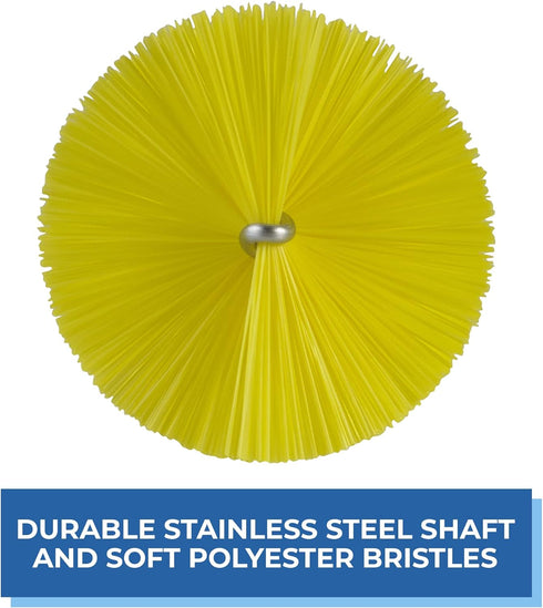 Vikan Yellow Tube Brush, 2.4", PP/PBT, 5370
